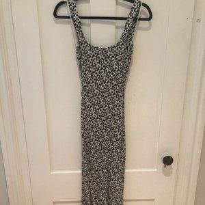 Black and White Floral Dress